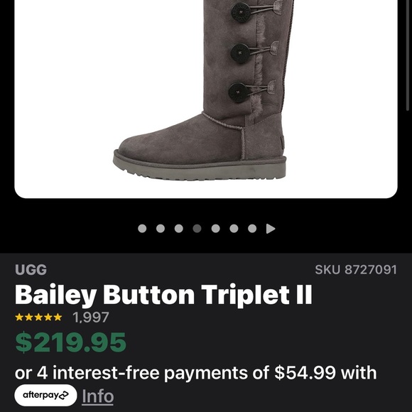 Ugg Triple Bailey Button Boots - Picture 3 of 3